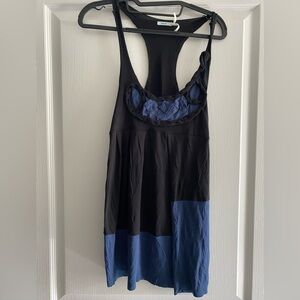 Kimchi Blue Black and Light Blue Top tank Sz S